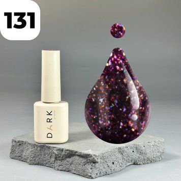 Гель-лак DARK Gel Polish 131 (багряный с блестками), 6 мл DGP13106 фото