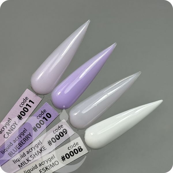 Рідкий гель DNKa Liquid Acrygel #0008 Eskimo (білий), 12 мл LAD0008 фото