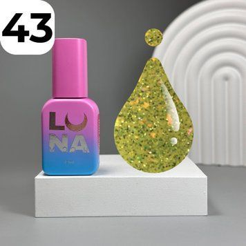 Рідкий гель Luna Light Acrygel №43 (жовтий), 13 мл 249-2414 фото
