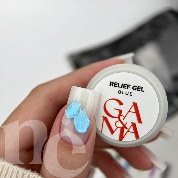 Гель-рельєф GA&MA Relief Gel Blue (блакитний), 5 г 7703010 фото