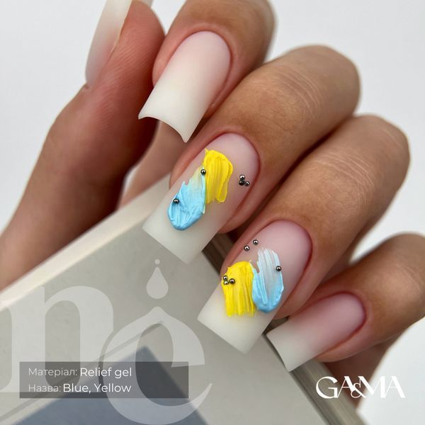 Гель-рельєф GA&MA Relief Gel Blue (блакитний), 5 г 7703010 фото