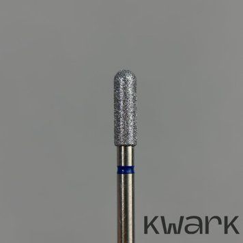 Фреза алмазно-платиновая KWARK, цилиндр сферический "микрофон", синий, 3 мм PL301030MF фото