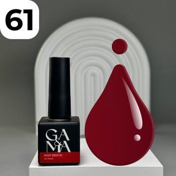 Гель-лак GA&MA Pantone collection 61 Root Beet (винно-червоний), 10 мл 7700322 фото