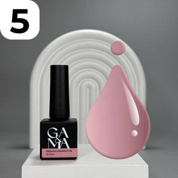 Гель-лак GA&MA Basic collection 005 kremovo-rozhevyy (кремово-рожевий), 10 мл 7700297 фото