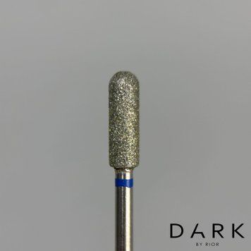 Фреза алмазная DARK цилиндр скругленный синий 3.9x12 мм 11919 фото