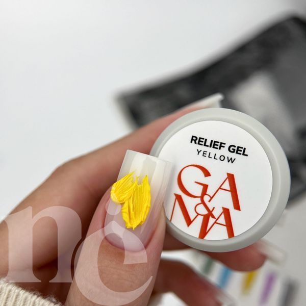 Гель-рельеф GA&MA Relief Gel Yellow (жёлтый), 5 г 7703009 фото