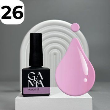 Камуфлююча база GA&MA Cover base 026 Rouge (рум'яний), 15 мл 7700457 фото