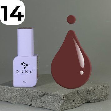 Гель-лак DNKa Gel Polish Color #0014 (темно-коричневый), 12 мл FTGPDC0014-7 фото