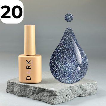 Гель-лак DARK Gel Polish Cat Eye 20 (темно-блакитний), 6 мл DCateye2006 фото