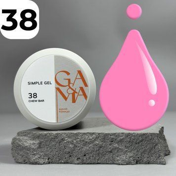 Симпл гель GA&MA Simple gel 038 Chew Bar (розовый), 30 мл 7702615 фото