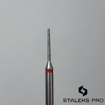Фреза алмазная STALEKS игла красная, 1 мм, рабочая часть 10 мм FA80R010-10 фото