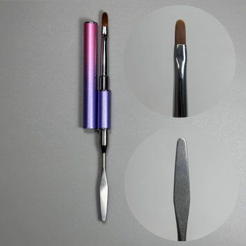 Кисточка 2в1 DNKa Polygel Brush #0004 PBDNKA фото