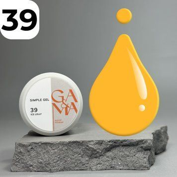 Симпл гель GA&MA Simple gel 039 Ice Lolly (желтый), 15 мл 7702616 фото