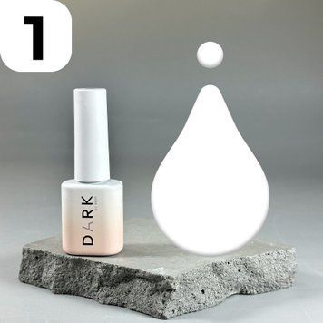 Гель-лак DARK Gel Polish 001 (белый), 6 мл DGP0106 фото