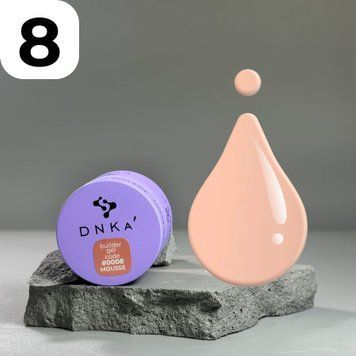 Гель DNKa Builder gel mousse #0008 (карамельний), 15 мл FTBGM0008-15 фото