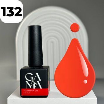 Гель-лак GA&MA Autumn collection 132 Gorobyna (яскраво-червоний), 10 мл 7700493 фото