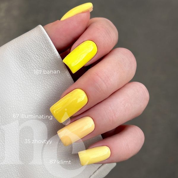 Гель-лак GA&MA Pantone collection 067 Illuminating (яскраво-жовтий), 10 мл 7700317 фото