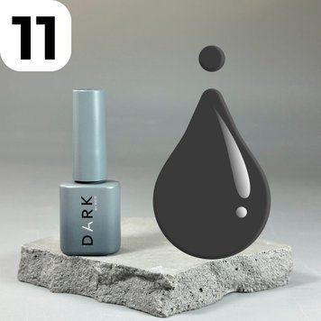 Витражный гель-лак DARK Gel Polish Vitrage 11 (темно-графитный), 6 мл DVitrage11 фото