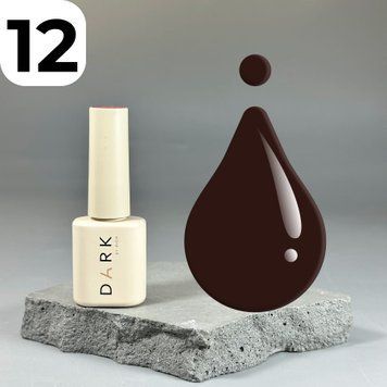 Витражный гель-лак DARK Gel Polish Vitrage 12 (темно-коричневый), 6 мл DVitrage12 фото