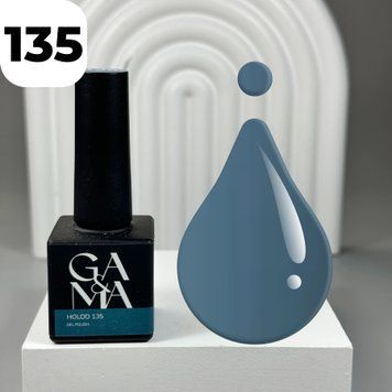 Гель-лак GA&MA Autumn collection 135 Holod (темно-блакитний), 10 мл 7700496 фото