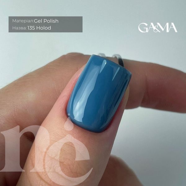 Гель-лак GA&MA Autumn collection 135 Holod (темно-голубой), 10 мл 7700496 фото