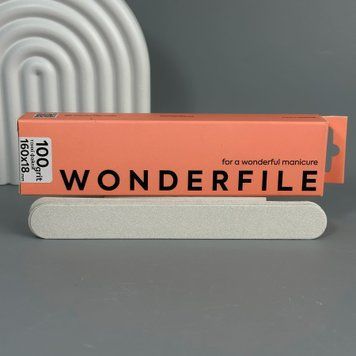 Клейові файли тонкі Wonderfile 160х18мм 100 гріт 50 шт WFG160-100 фото