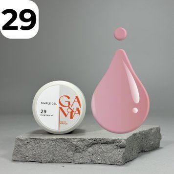 Сімпл гель GA&MA Simple gel 029 Rumyanyy (рум'яний), 15 мл 7701835 фото
