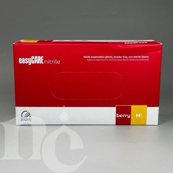 Рукавички нітрілові easyCARE розмір М малинові nc0932 фото