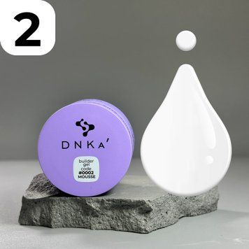 Гель DNKa Builder gel mousse #0002 (молочний), 30 мл FTBGM0002-30 фото