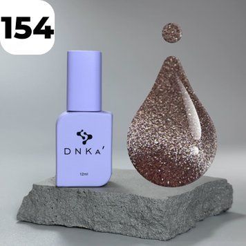 Гель-лаки DNKa Gel Polish Bohemian Cat`s Eye #154 (ніжно-рожевий), 12 мл GPDC0154 фото