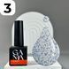 Топ GA&MA Top Disco SHINE 003 (блакитними мікроблискітками), 10 мл 7702644 фото