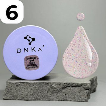 Гель DNKa Builder gel #0006 Celebrity (рожевий), 30 мл BGD0006 фото