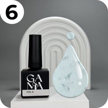 Камуфлююча база GA&MA Cover base Foil 006 (сіро-срібна), 15 мл 7700523 фото