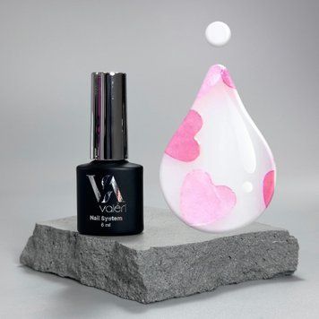 Топ Valeri Top Love is... Pink (прозорий з рожевими сердечками), 6 мл VTL-Pink6 фото