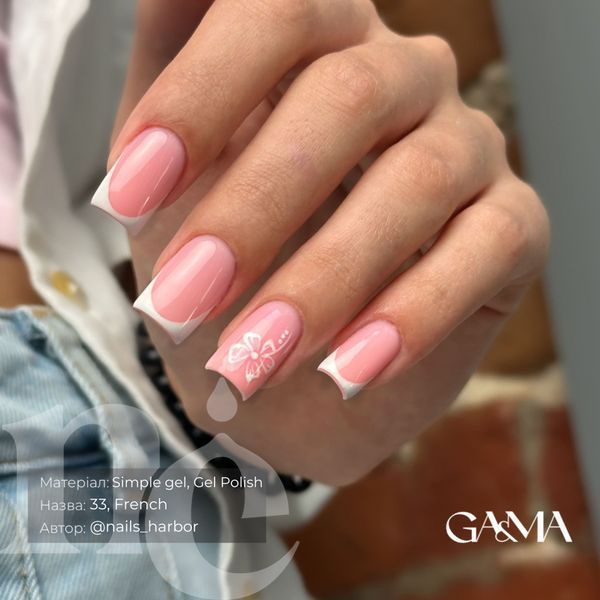 Симпл гель GA&MA Simple gel 033 Kvitkovyy (цветочный), 15 мл 7702352 фото