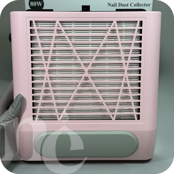 Витяжка для манікюру з НЕРА фільтром SIMEI 858-8, 80W PINK NC-76523 фото