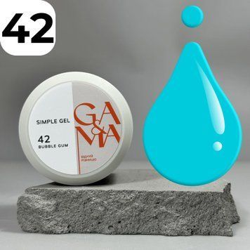 Симпл гель GA&MA Simple gel 042 Bubble Gum (голубой), 30 мл 7702623 фото