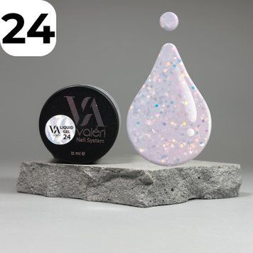 Рідкий гель Valeri Liquid Gel №024 (бузковий), 15 мл VLG15-24 фото