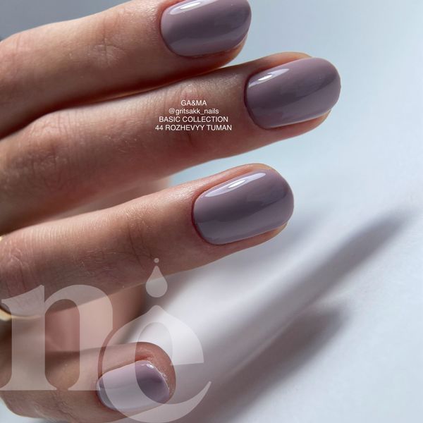 Гель-лак GA&MA Basic collection 044 rozhevyy tuman (розово-туманный), 10 мл 7700264 фото