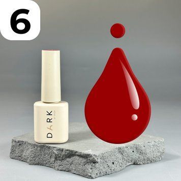 Гель-лак DARK Gel Polish 006 (томатний), 6 мл DGP0606 фото