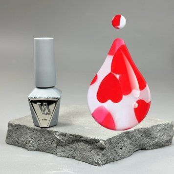 Топ Valeri Top Love is... Red (прозорий з червоними сердечками), 6 мл NVTL-Red6 фото