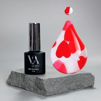 Топ Valeri Top Love is... Red (прозорий з червоними сердечками), 6 мл VTL-Red6 фото