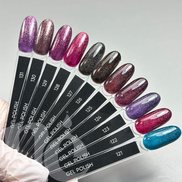 Гель-лак DARK Gel Polish 122 (бордовый с блестками), 10 мл DGP12210 фото