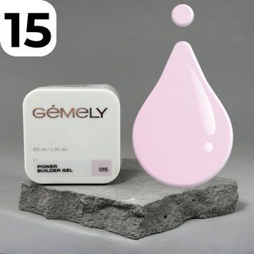 Павер Биллдер гель Gemely Power Builder gel 015 (розовый), 30 мл 7703803 фото