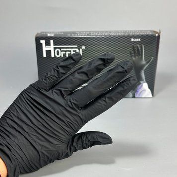 Рукавички нітрилові HOFFEN Black розмір S nc-2239920 фото