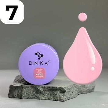 Гель DNKa Builder gel mousse #0007 (світло-рожевий), 30 мл FTBGM0007-30 фото