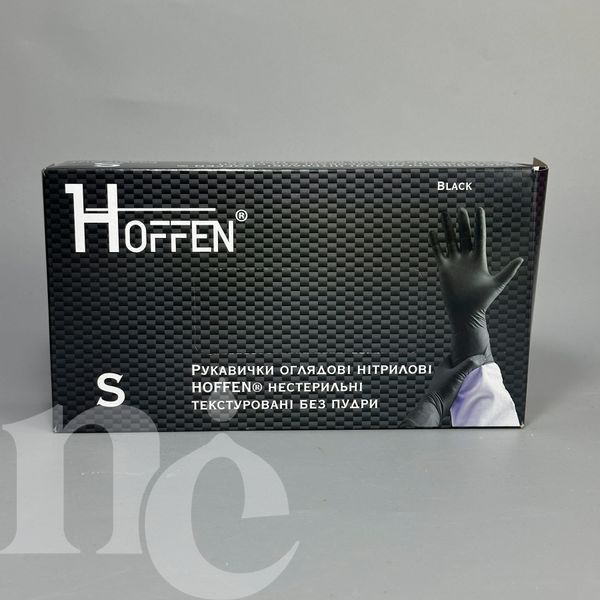 Рукавички нітрилові HOFFEN Black розмір S nc-2239920 фото