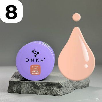 Гель DNKa Builder gel mousse #0008 (карамельний), 30 мл FTBGM0008-30 фото