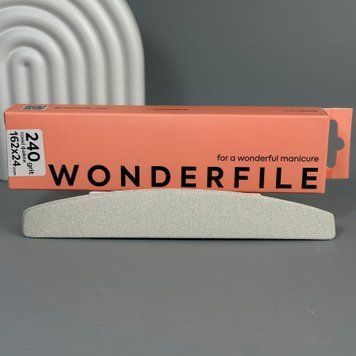 Клеевые файлы тонкие "Полумесяц" Wonderfile 162х24 мм 240 грит 50 шт WFG162-240 фото
