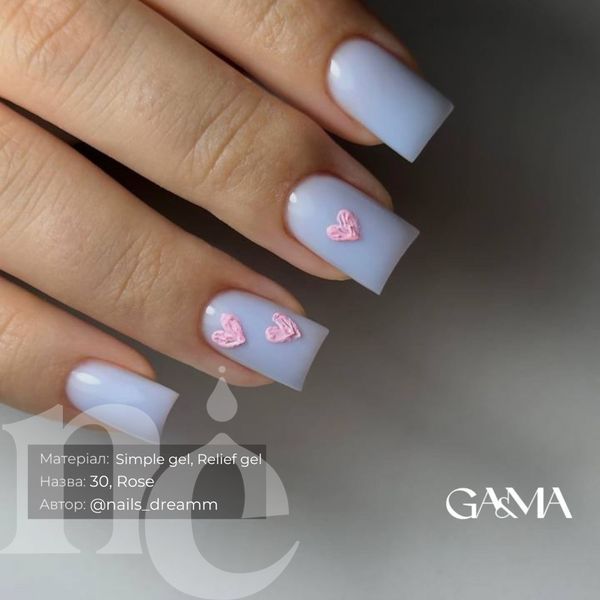 Гель-рельєф GA&MA Relief Gel Rose (трояндовий), 5 г 7703327 фото